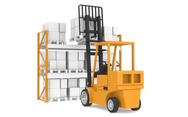 Last Pallet. Part Of Warehouse and Logistics Series. clipart