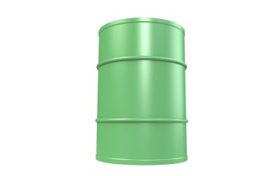 Oil Drum, Green Copy Space clipart