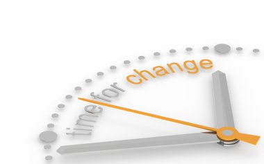 Time for Change. clipart