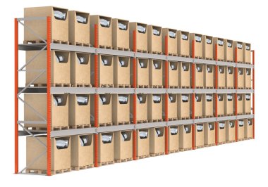 Warehouse Shelve clipart