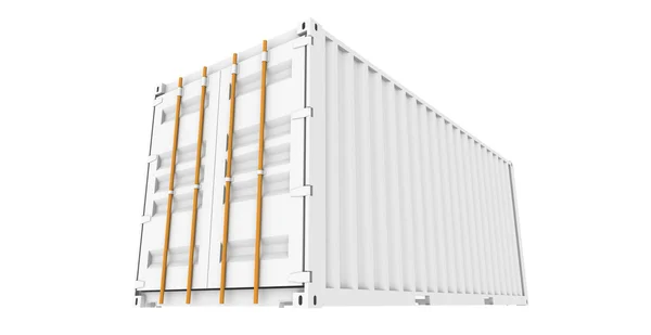 Vista prospettica del container da carico — Foto Stock