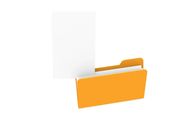 File with Blank Paper for Copy Space — Stock Photo, Image