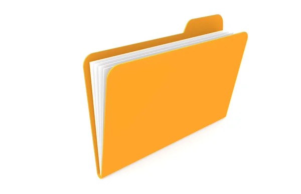 文件。橙色的文件 — 图库照片