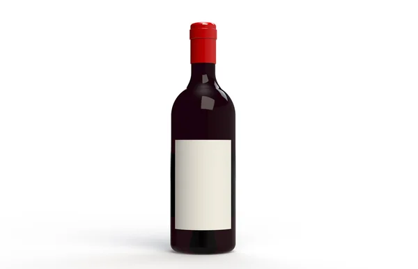Vino. Bottiglia di vino rosso con spazio copia — Foto Stock