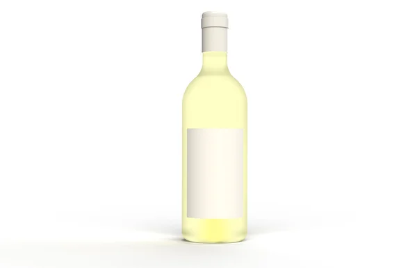 stock image Wine. White wine in Clear bottle, with copy space