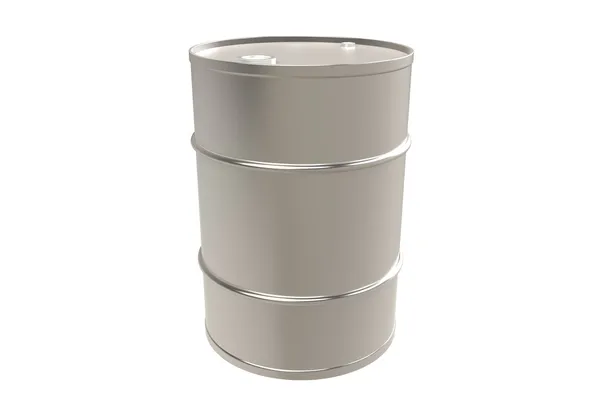 Metal Barrel, Copy Space — Stock Photo, Image