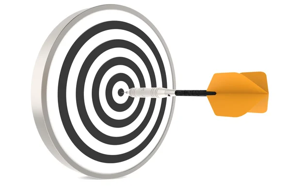 Dart hitting the target — Stock Photo, Image