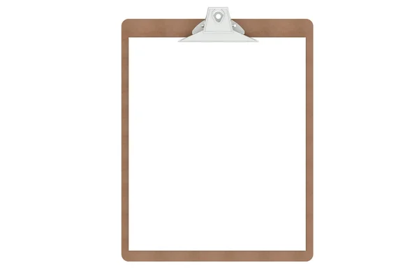 Clipboard with a blank paper — Stock Photo, Image