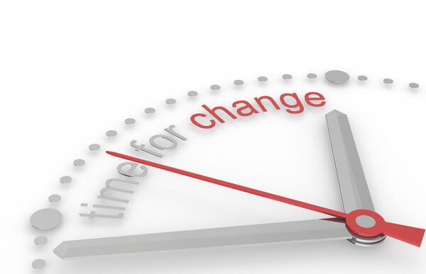 Time for Change. Red and steel Edition