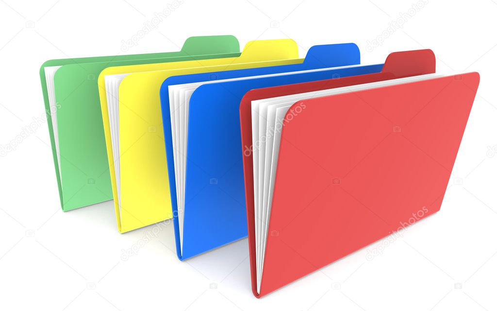 4 Files Red, green, yellow and red