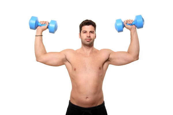 Ung man fitness-instruktör — Stockfoto