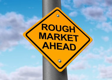 Rough market ahead clipart