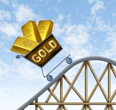 Rising gold prices clipart