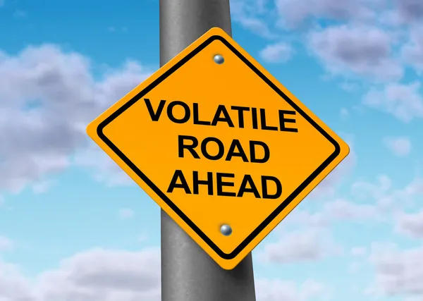 Volatile road ahead — Stock Photo, Image