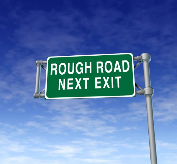 Rough road — Stock Photo, Image