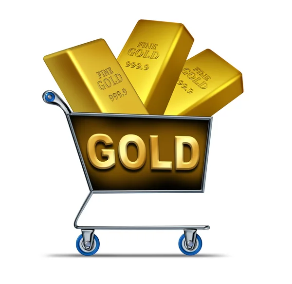 Altın alışveriş — Stok fotoğraf
