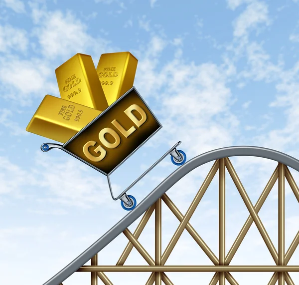 Stigande guldpriser — Stockfoto