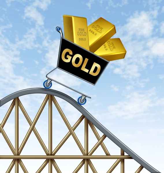 Lower Gold prices — Stock Photo, Image