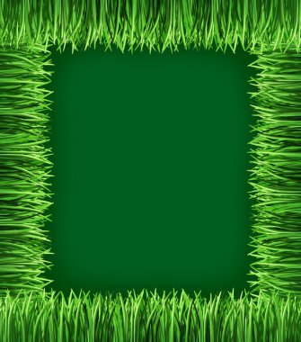 Green grass frame clipart