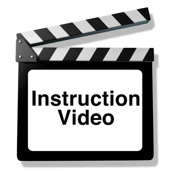 Instrução de vídeo — Fotografia de Stock