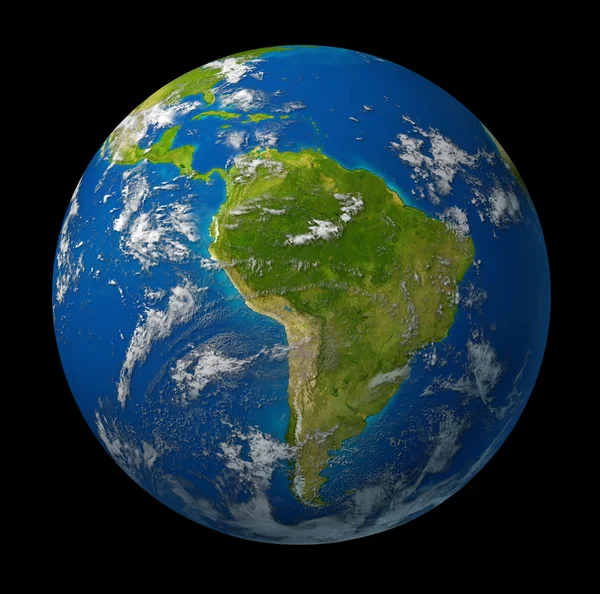 Earth planet showing South america — Stock Photo, Image