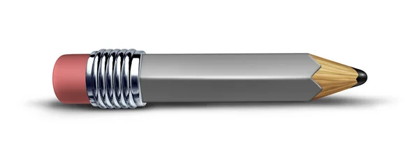 Short grey pencil — Stock Photo, Image