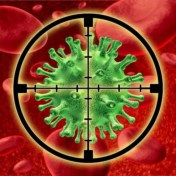 Killing a human virus — Stock Photo, Image