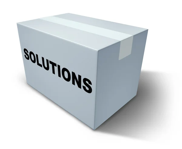 Caixa de soluções — Fotografia de Stock