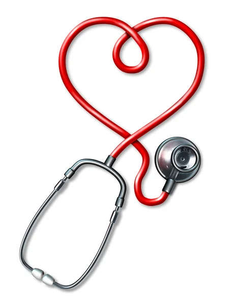Stetoskop Hjärta — Stockfoto