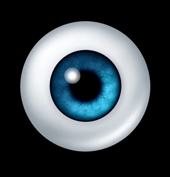 Bola de olho azul humano — Fotografia de Stock