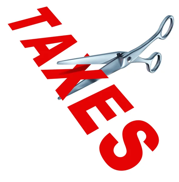 Redução dos impostos — Fotografia de Stock
