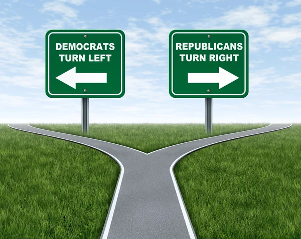Demokraten und Republikaner wählen — Stockfoto