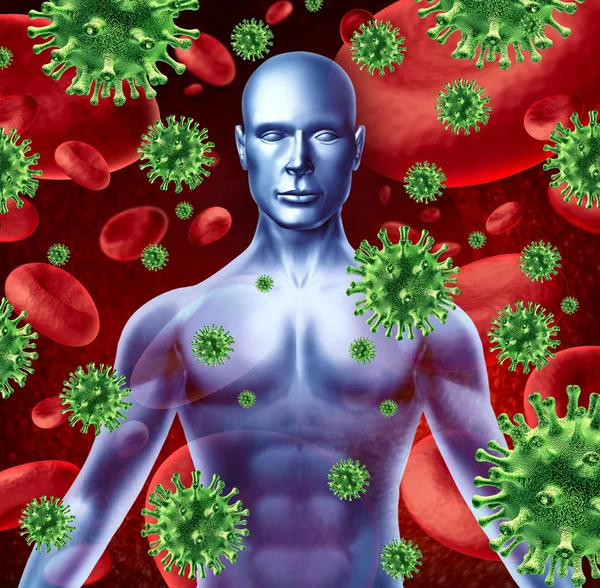 Lidské nemoci a infekce — Stock fotografie