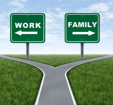 Work or family clipart