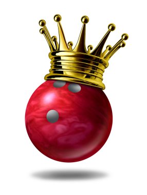 Bowling king champion clipart