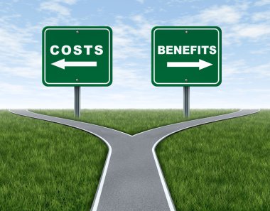 Costs and benefits clipart