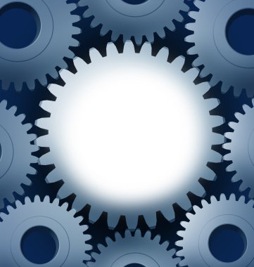 Industry and manufacturing with a blank center clipart