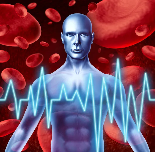 Signos de aviso de infarto y ataque cardíaco — Foto de Stock