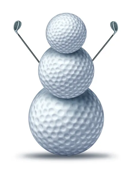 Vintern golf — Stockfoto