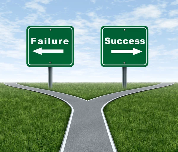 Éxito y fracaso — Foto de Stock
