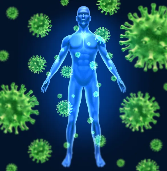 Mänskliga virusinfektion — Stockfoto