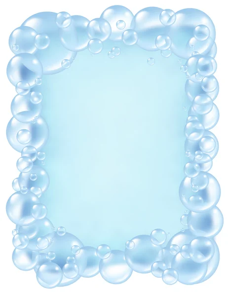 Burbujas marco baño fresco —  Fotos de Stock