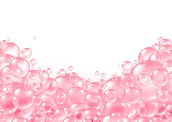 Moldura de bolhas rosa — Fotografia de Stock