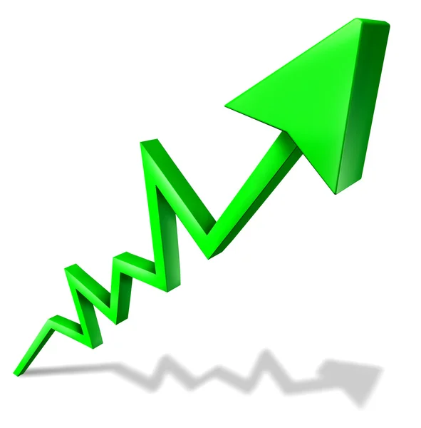 Successo nel grafico aziendale — Foto Stock