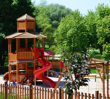 modern oyun eğlence parkı alanında