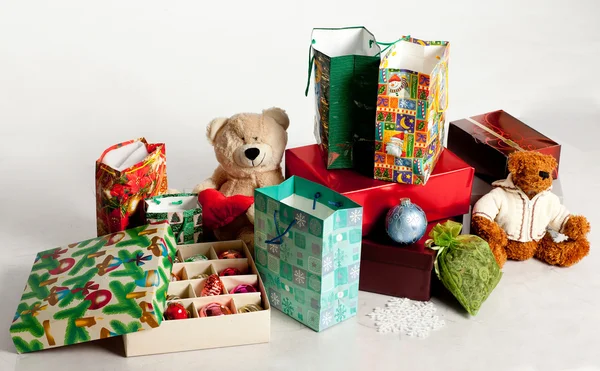 stock image Christmas still life on a white background