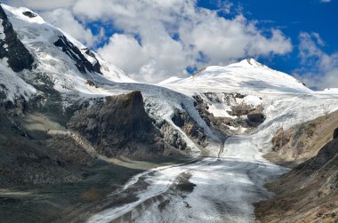 Pasterze glacier and Grossglockner, Austria highest mountain clipart