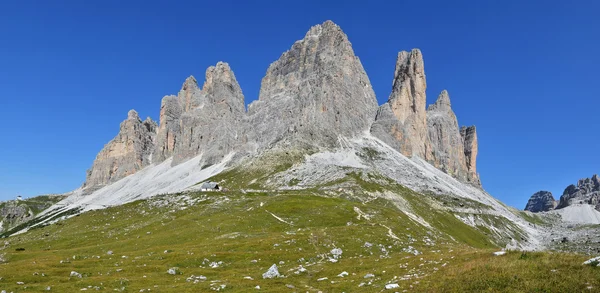 Tre cime di lavaredo, Alpy Dolomity w Włochy — Zdjęcie stockowe
