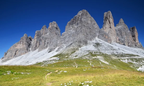 Tre Cime di Lavaredo, Dolomiti Alpi in Italia — Foto Stock