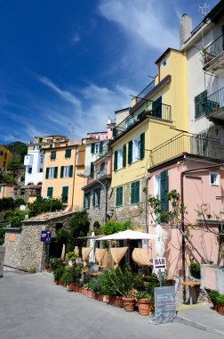 Corniglia village in Cinque Terre, Liguria, Italy clipart